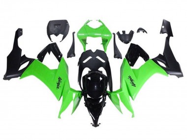 Meilleurs Carénages Moto Kawasaki ZX10R 2008-2010 - Vert Noir