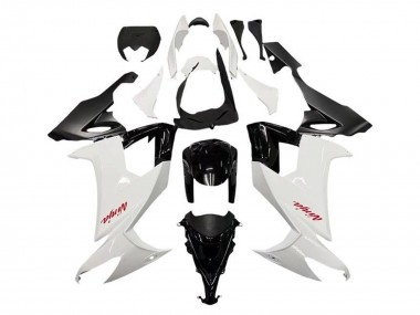 Meilleurs Carénages Moto Kawasaki ZX10R 2008-2010 - Blanc Noir Rouge Décalque
