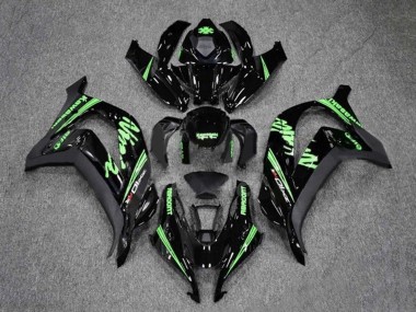 Meilleurs Carénages Moto Kawasaki ZX10R 2016-2020 - Noir Brillant Vert