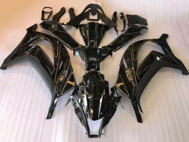 Meilleurs Carénages Moto Kawasaki ZX10R 2016-2020 - Noir Brillant Or