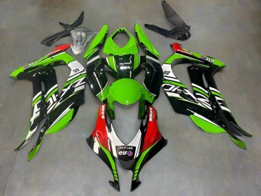 Meilleurs Carénages Moto Kawasaki ZX10R 2016-2020 - Vert Noir Rouge Blanc Elf