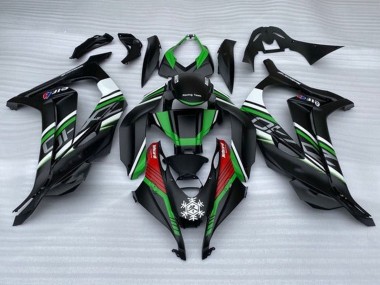 Meilleurs Carénages Moto Kawasaki ZX10R 2016-2020 - Noir Mat Vert Rouge Blanc Neige