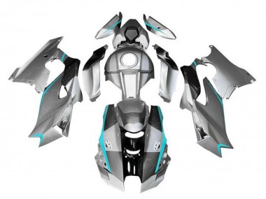 Meilleurs Carénages Moto Kawasaki ZX10R 2021-2025 - Argent Gris Noir Bleu