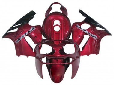 Meilleurs Carénages Moto Kawasaki ZX12R 2000-2001 - Bonbon Rouge Noir Blanc