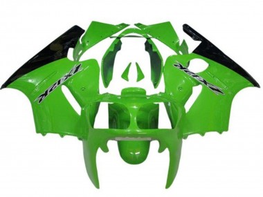 Meilleurs Carénages Moto Kawasaki ZX12R 2000-2001 - Vert Noir