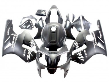 Meilleurs Carénages Moto Kawasaki ZX12R 2000-2001 - Noir Mat Blanc