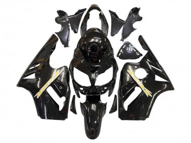 Meilleurs Carénage Moto Kawasaki ZX12R 2002-2006 - Noir Brillant Or