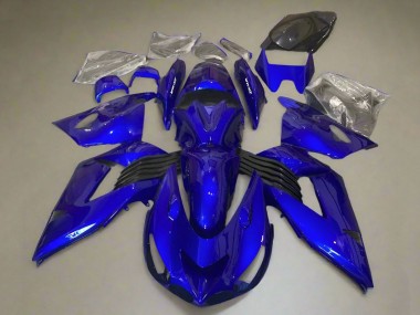 Meilleurs Kits Carénage Moto Kawasaki ZX14R ZZR1400 2006-2011 - Bleu