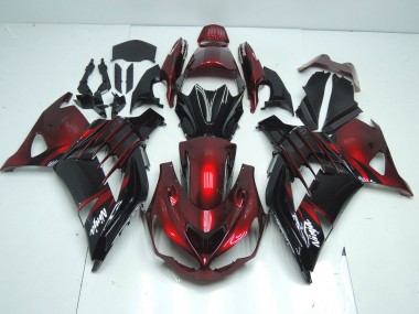 Meilleurs Carénage Moto Kawasaki ZX14R ZZR1400 2012-2024 - Rouge Noir Brillant Blanc Ninja