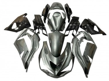 Meilleurs Carénages Moto Kawasaki ZX14R ZZR1400 2012-2024 - Argent Métallisé Noir