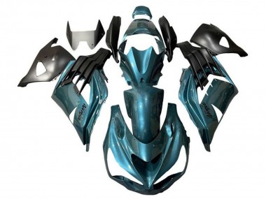Meilleurs Carénages Moto Kawasaki ZX14R ZZR1400 2012-2024 - Bleu Métallisé Sarcelle