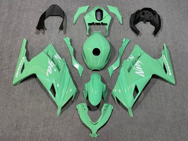 Carénages Moto Kawasaki EX300 2013-2017 - Vert Clair Blanc