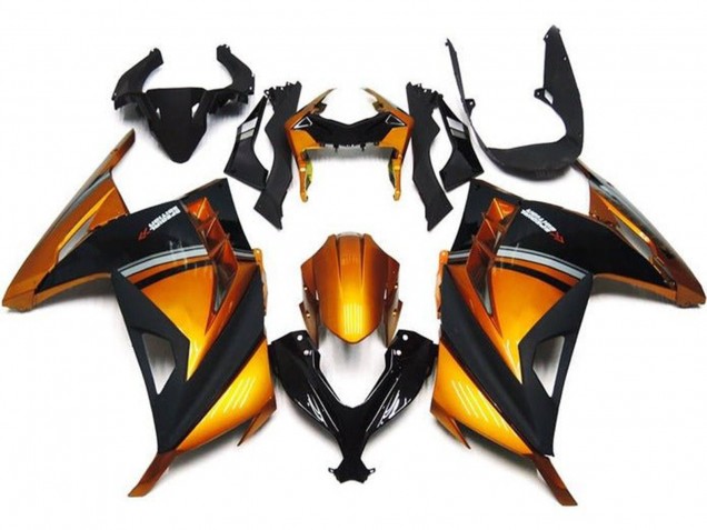 Carénages Moto Kawasaki EX300 2013-2017 - Orange Noir Gris