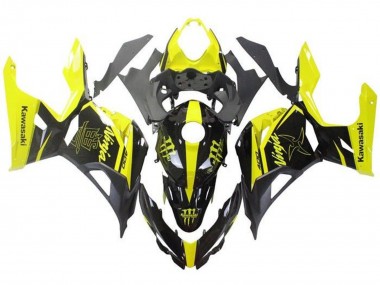 Meilleurs Carénages Moto Kawasaki Ninja 400 2018-2024 - Jaune Noir Monstre
