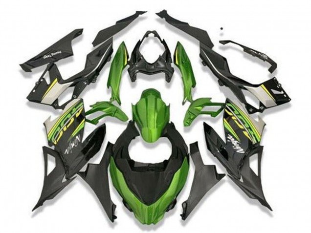 Carénages Moto Kawasaki Ninja 400 2018-2024 - Vert Noir Gris