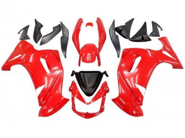 Meilleurs Carénages Moto Kawasaki Ninja 650 EX650 2006-2008 - Rouge Noir