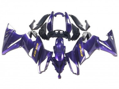 Meilleurs Carénages Moto Kawasaki Ninja ER6F 2009-2011 - Violet Jaune