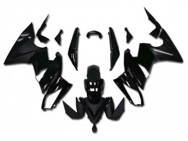 Meilleurs Carénages Moto Kawasaki Ninja 650 EX650 2009-2011 - Noir Brillant Noir Mat