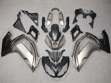 Meilleurs Carénages Moto Kawasaki Ninja 650 EX650 2012-2016 - Argent Noir Mat