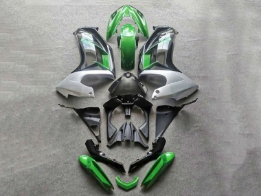 Meilleurs Carénages Moto Kawasaki Ninja 650 EX650 2012-2016 - Vert Gris Noir