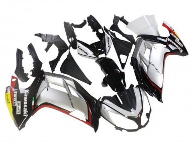Meilleurs Carénages Moto Kawasaki Ninja ER6F 2012-2014 - Argent Noir Rouge Jaune
