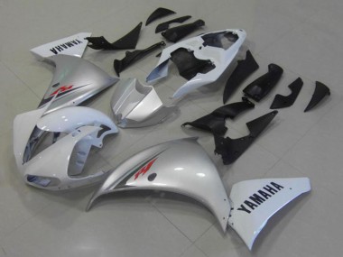 Meilleurs Carénages Moto Yamaha YZF R1 2012-2014 - Blanc Argent