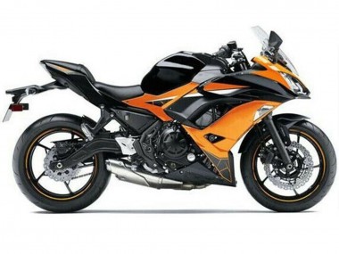Meilleurs Carénages Moto Kawasaki Ninja 650 EX650 2017-2019 - Orange Noir