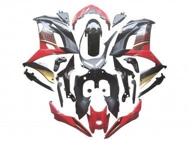 Meilleurs Carénages Moto Kawasaki Ninja 650 EX650 2017-2019 - Rouge Noir Or