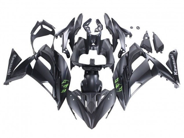 Carénages Moto Kawasaki Ninja 650 EX650 2020-2024 - Noir Mat Vert