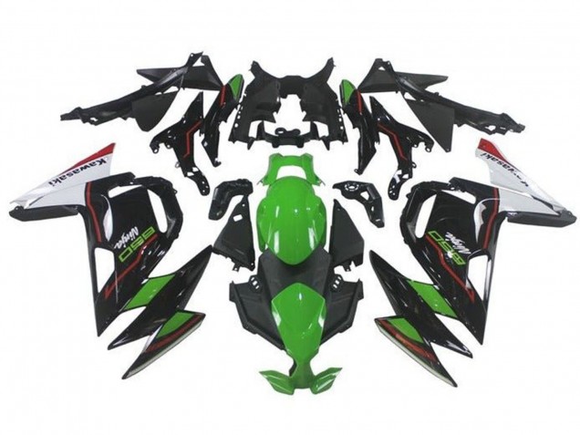 Carénages Moto Kawasaki Ninja 650 EX650 2020-2024 - Vert Noir Blanc Rouge