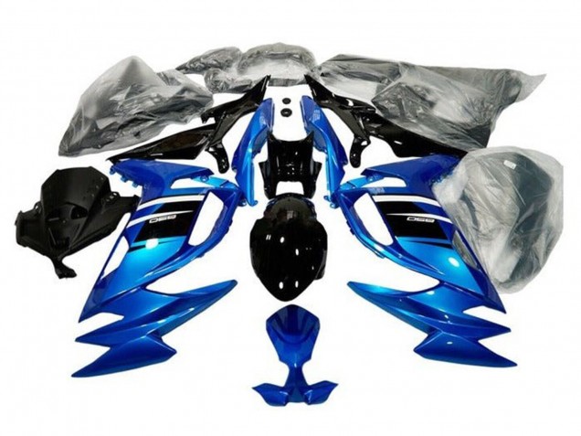 Carénages Moto Kawasaki Ninja 650 EX650 2020-2024 - Bleu Blanc Noir