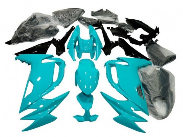 Carénages Moto Kawasaki Ninja 650 EX650 2020-2024 - Bleu Clair Noir