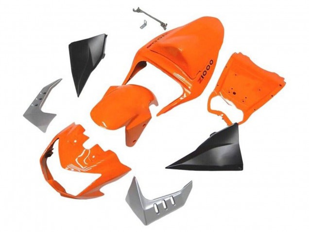 Carénages Moto Kawasaki Z1000 2003-2006 - Orange Noir Mat