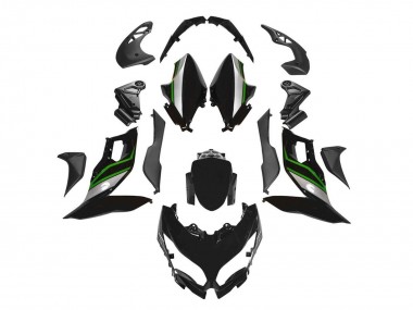 Meilleurs Carénages Moto Kawasaki Versys 650 2015-2021 - Noir Vert Argent