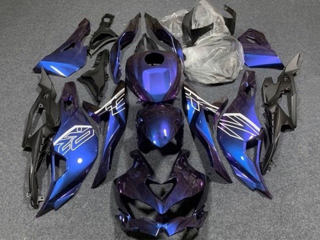 Carénages Moto Kawasaki ZX25R ZX-25R 2019-2025 - Violet Bleu Pente