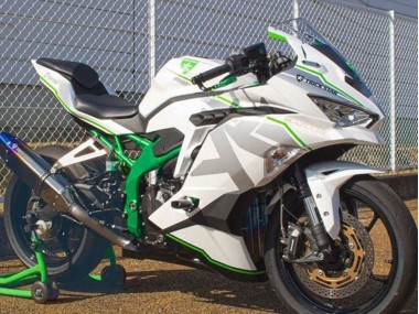 Meilleurs Carénages Moto Kawasaki ZX25R ZX-25R 2019-2025 - Blanc Argent Vert