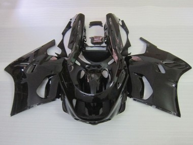 Meilleurs Carénages Moto Kawasaki ZZR1100 1990-1992 - Noir Brillant