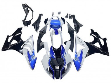 Meilleurs Carénages Moto BMW S1000RR 2009-2014 - Blanc Bleu Noir Brillant HP