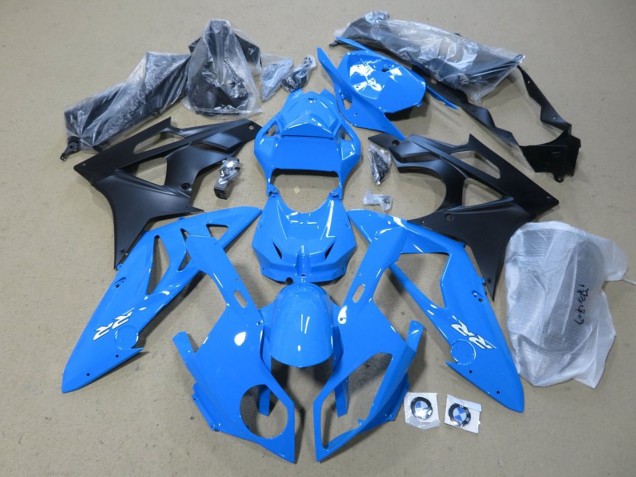 Kits Carénage Moto ABS BMW S1000RR 2009-2014 - Bleu Noir Mat