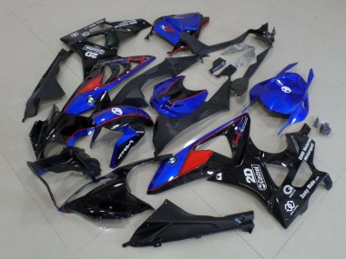 Meilleurs Carénages Moto BMW S1000RR 2015-2016 - Bleu Rouge Noir Brillant Castrol