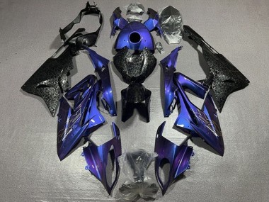 Meilleurs Carénages Moto BMW S1000RR 2015-2016 - Violet Fausse Fibre de Carbone Forgée