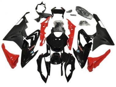 Meilleurs Carénages Moto BMW S1000RR 2015-2016 - Noir Brillant Noir Mat Rouge