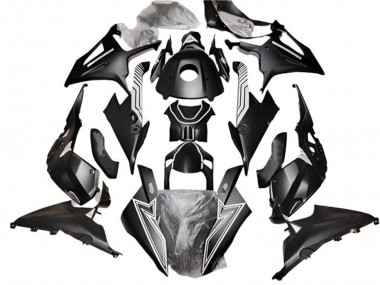 Meilleurs Carénages Moto BMW S1000RR 2019-2022 - Noir Mat Blanc Doubler