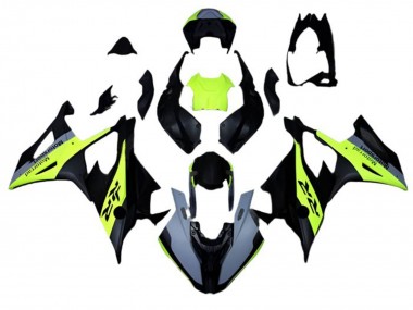 Meilleurs Carénages Moto BMW S1000RR 2019-2022 - Noir Mat Gris Jaune Néon