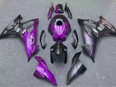 Meilleurs Carénages Moto BMW S1000RR 2019-2022 - Noir Mat Violet