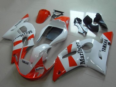 Meilleurs Carénages Moto Yamaha YZF R6 1998-2002 - Blanc Rouge Marlboro