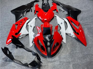 Meilleurs Carénages Moto BMW S1000RR 2019-2022 - Rouge Blanc Noir Mat