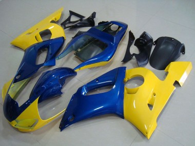 Meilleurs Carénages Moto Yamaha YZF R6 1998-2002 - Jaune Bleu