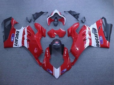 Meilleurs Carénages Moto Ducati Panigale V4 V4S 2020-2021 - Blanc Rouge Noir Mat Tim