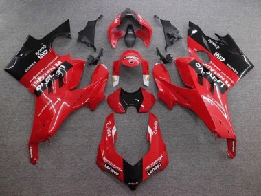 Meilleurs Carénages Moto Ducati Panigale V4 V4S 2020-2021 - Rouge Noir Brillant Lenovo
